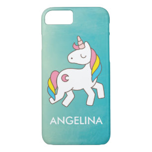 Add Your Name Cute Magical Unicorn Personalized iPhone 8/7 Case