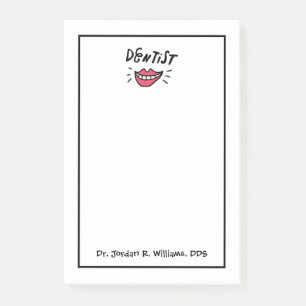 Add Your Name   Dentist Smile Post-it Notes