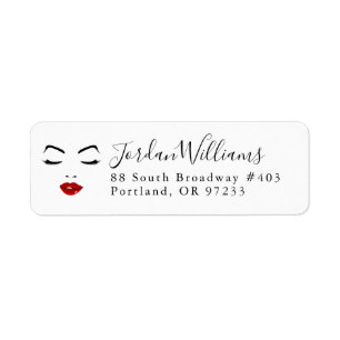 Add Your Name   Elegant Face Return Address Label