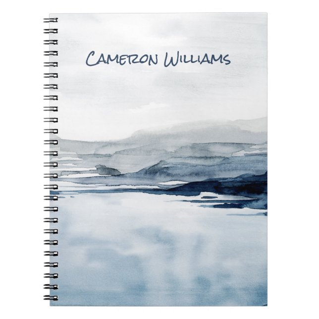 Add Your Name | Faded Horizon II Notebook (Front)