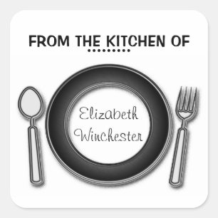 Add Your Name Food Gift Stickers