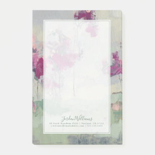 Add Your Name   Fuchsia Treeline Post-it Notes