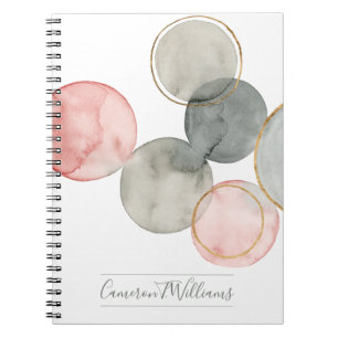 Add Your Name   Gilded Spheres Notebook