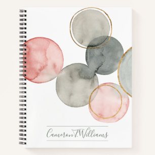 Add Your Name   Gilded Spheres Notebook