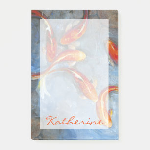 Add Your Name Graceful Koi II Post-it Notes