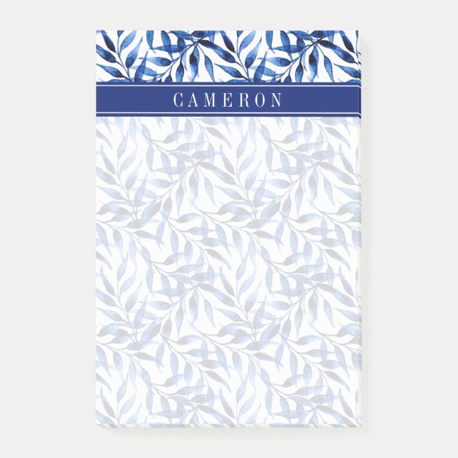 Add Your Name | Hand Painted Watercolor Ink Post-it Notes (Front)