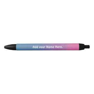 Add your Name Here Black Trim Pen, Black Ink Pen