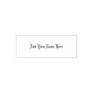 Add your name here customisable stamp