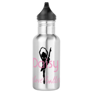 Add Your Name I Love Ballet Silhouette 532 Ml Water Bottle
