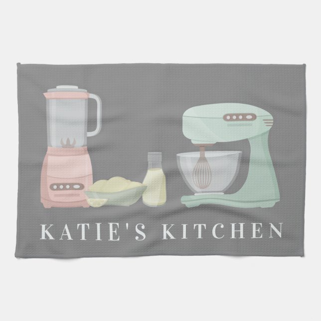 Add Your Name | Kitchen Appliances Tea Towel (Horizontal)