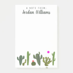 Add Your Name Llamarama Cactus Collection Post-it Notes
