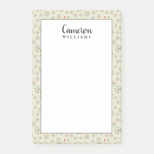 Add Your Name Mid-Century Atomic Inspired Post-it Notes
