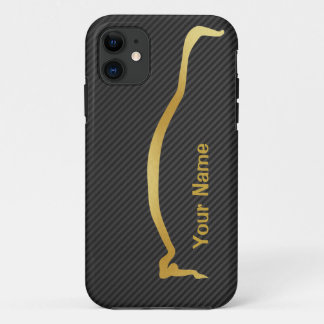 Add your name - Mitsubishi EVO gold silhouette iPhone 11 Case