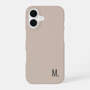Add Your Name Modern Minimalist Initial iPhone 16 Case