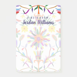 Add Your Name Modern Otomi Design II Post-it Notes