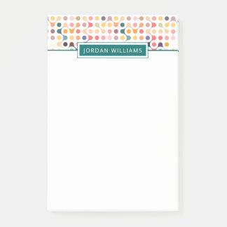 Add Your Name | Molecular Structure Pattern Post-it Notes