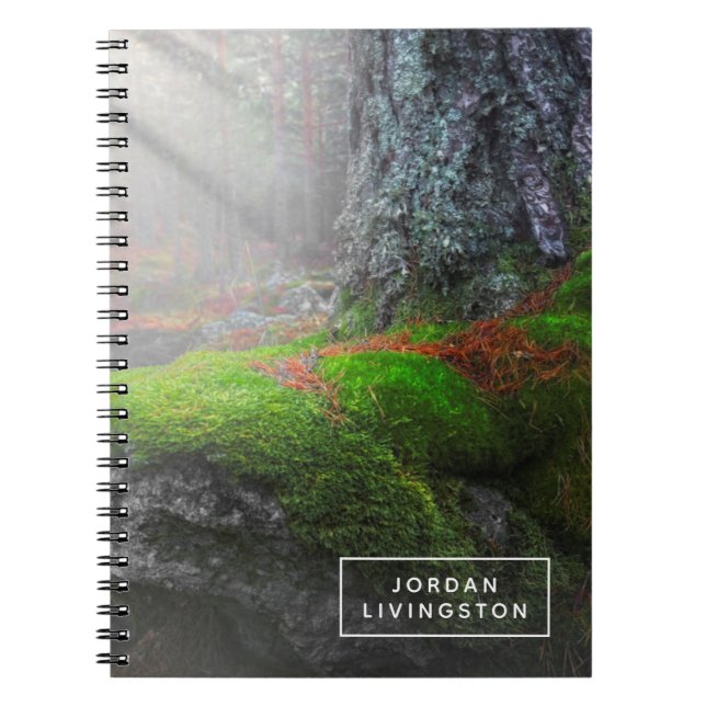 Add Your Name | Moss in the Forest Notebook (Front)