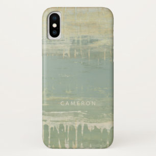 Add Your Name   Muted Horizon iPhone X Case