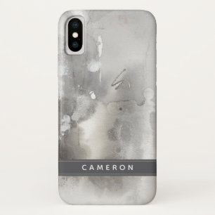 Add Your Name   Mystical Objects - Grey iPhone X Case