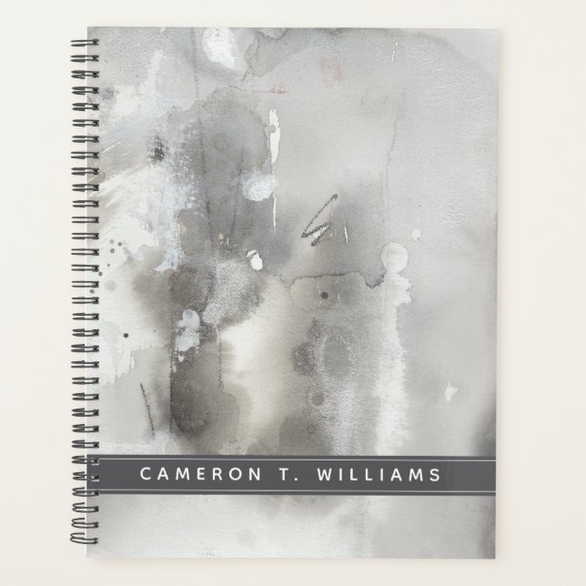 Add Your Name | Mystical Objects - Grey Planner (Front)