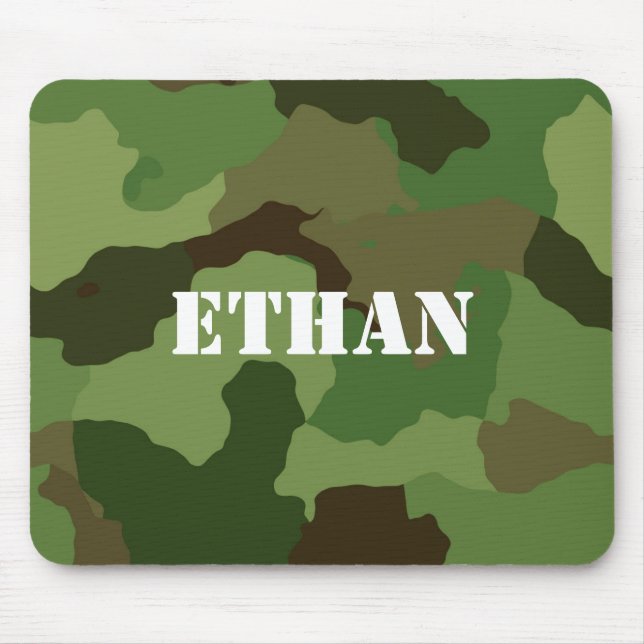 Add Your Name on Camouflage Mouse Pad (Front)