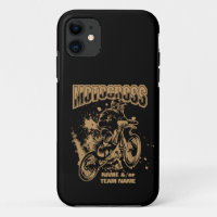 Add Your Name or Team Name Motocross Rider on Bike