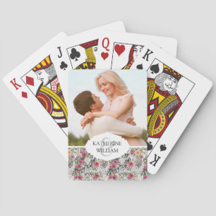 Add Your Name   Pattern With Animal Prints Playing Cards