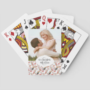 Add Your Name Pattern With Tropical Birds Playing Cards
