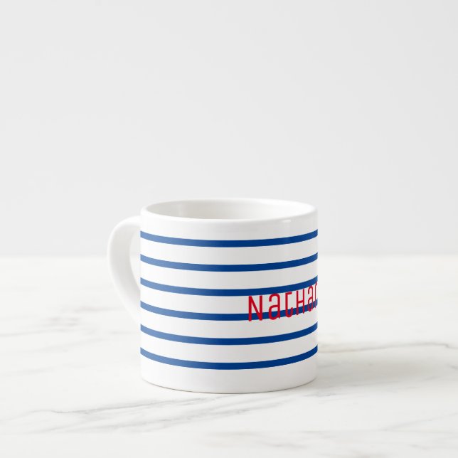 Add Your Name Personalised Espresso Coffee Mug Cup (Front Left)