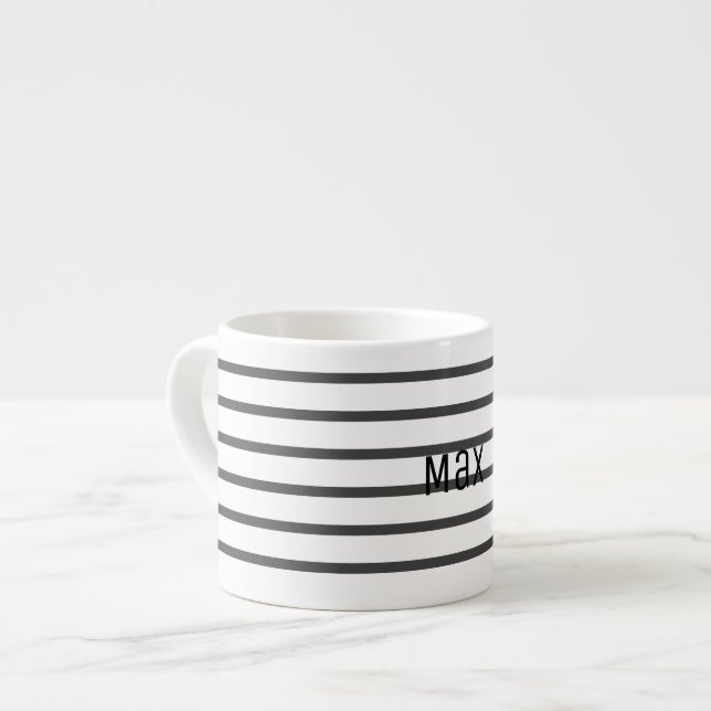 Add Your Name Personalised Espresso Coffee Mug Cup (Front Left)