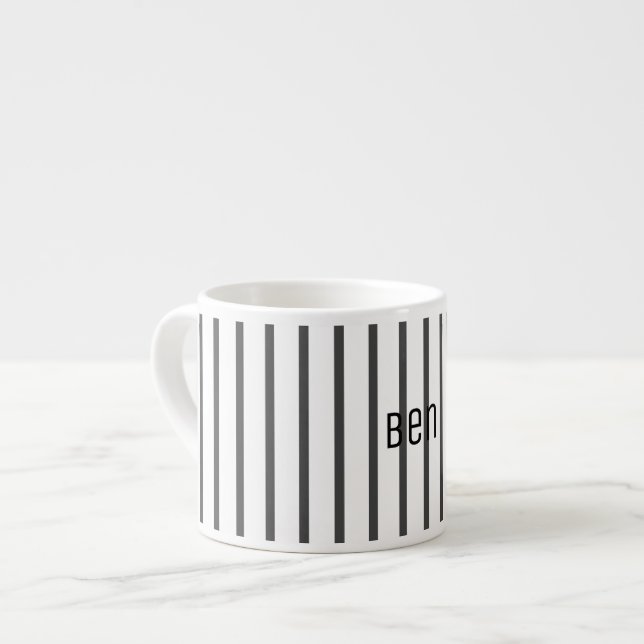 Add Your Name Personalised Espresso Coffee Mug Cup (Front Left)