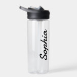 Add Your Name Personalised Name Plastic Water Bottle<br><div class="desc">Add your name to this water bottle for a personalised wedding favour,  bridal party gift or just for everyday use!</div>