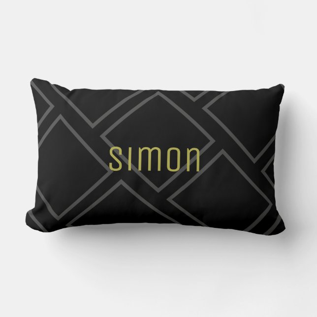 Add Your Name Personalised Throw Pillow Cushion (Front)