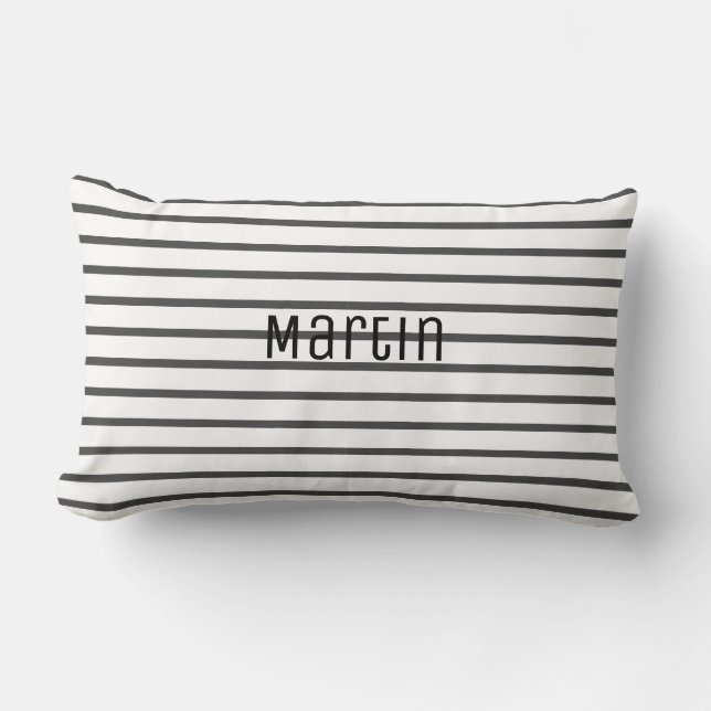 Add Your Name Personalised Throw Pillow Cushion (Front)