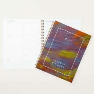 Add Your Name   Petrified Wood Close-Up Planner