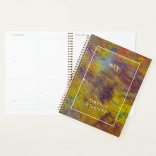 Add Your Name Petrified Wood Planner