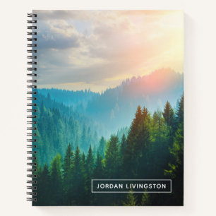 Add Your Name Pine Forest in the Dolomites Notebook