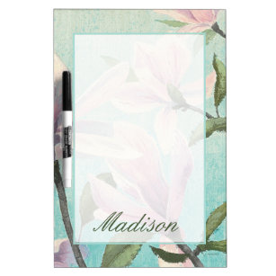 Add Your Name   Pink Blossoms from the South Dry Erase Board