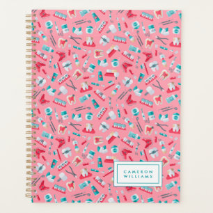Add Your Name   Pink Dental Pattern Planner