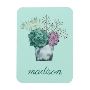 Add Your Name   Plant Happiness Collection   Succu Magnet