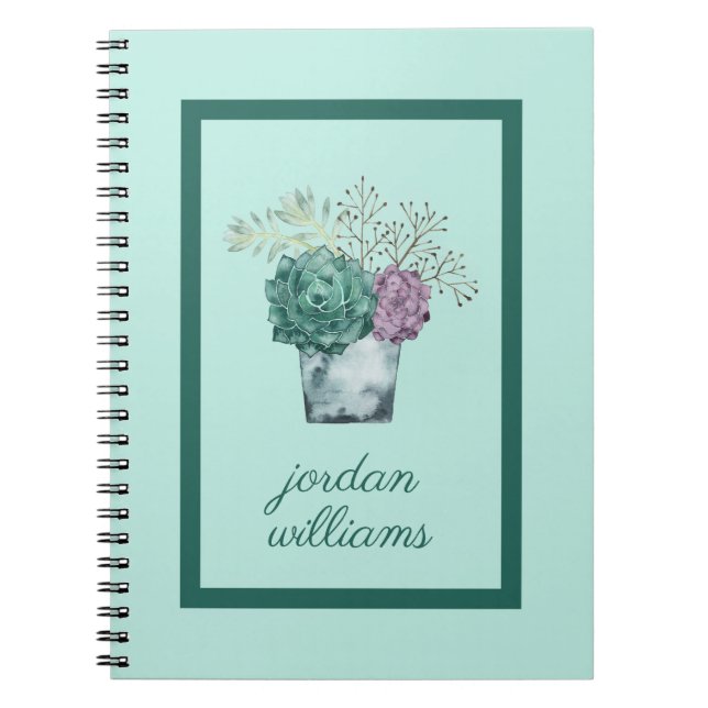 Add Your Name | Plant Happiness Collection | Succu Notebook (Front)