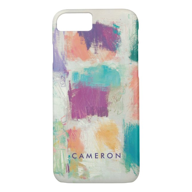 Add Your Name | Popsicles II Stone Abstract Case-Mate iPhone Case (Back)