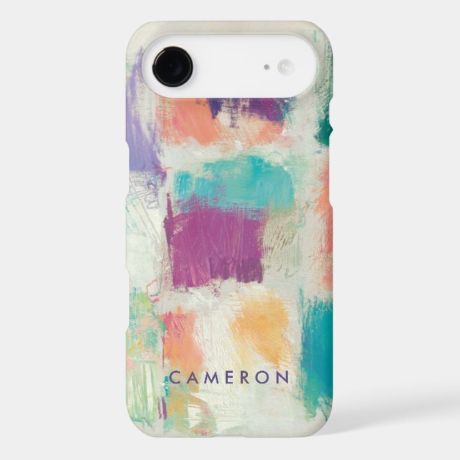 Add Your Name | Popsicles II Stone Abstract Print Case-Mate iPhone Case (Back)