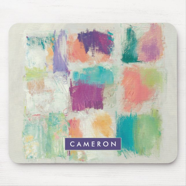 Add Your Name | Popsicles II Stone Abstract Print Mouse Pad (Front)