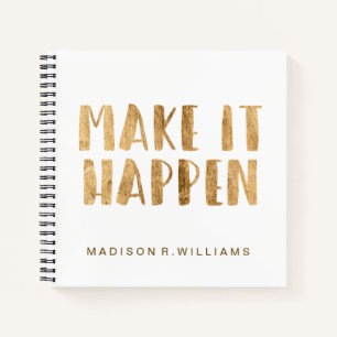 Add Your Name   Power Quotes II Notebook