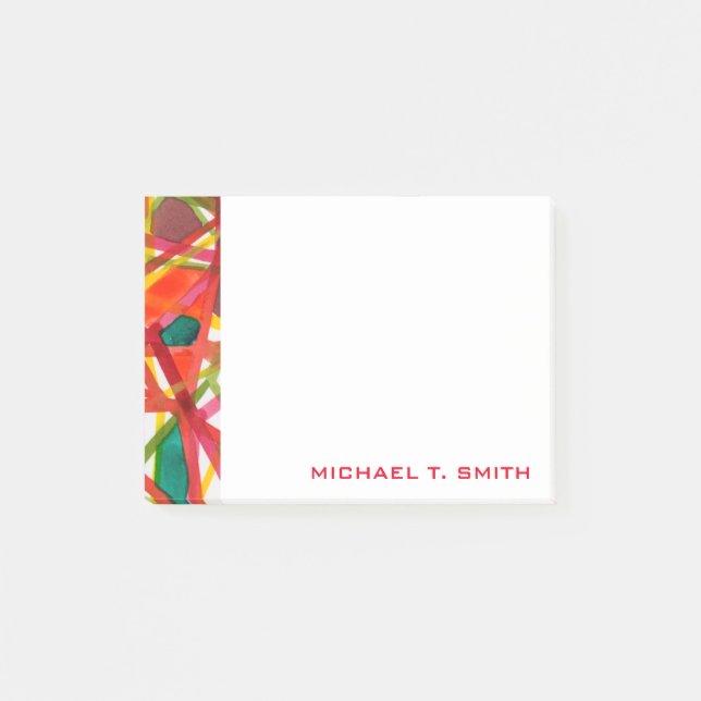 Add Your Name | Prismatic II Post-it Notes (Front)