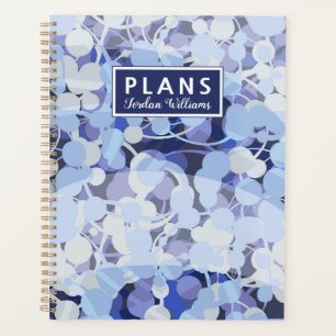 Add Your Name   Purple Microbe Pattern Planner