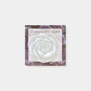 Add Your Name Purple Succulent Close-Up Post-it Notes