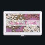 Add Your Name | Radiant Ornament I Business Card Holder<br><div class="desc">Floral</div>