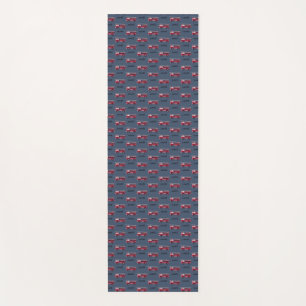Add Your Name Red Fire truck Personalised Kids Yoga Mat